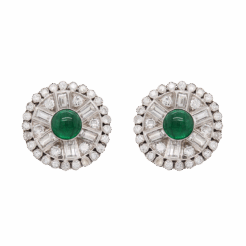 "Captivating" Antique Emerald Earrings
