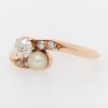 "Lustrous" Antique Pearl and Diamond Ring - Image 2