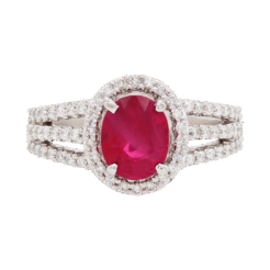"Cherry Jam" Estate Ruby Ring