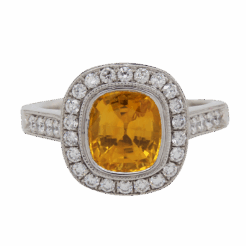 "Golden Hour" Estate Yellow Sapphire Ring