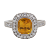 "Golden Hour" Estate Yellow Sapphire Ring