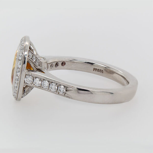 "Golden Hour" Estate Yellow Sapphire Ring - Image 2