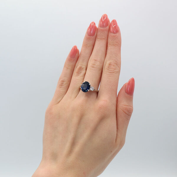 "Twilight" Estate Sapphire Ring - Image 3