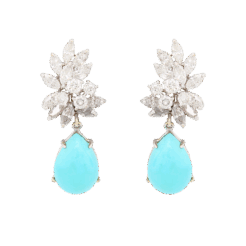 "Blue Beauty" Vintage Turquoise Earrings