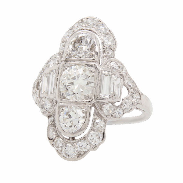 "Diamond Dream" Art Deco Ring