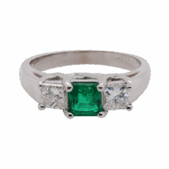 "Juniper" Estate Emerald Ring