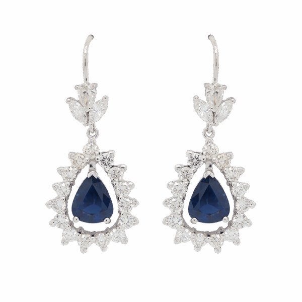 "Dressed To The Nines" Estate Sapphire Earrings