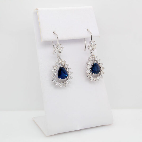 "Dressed To The Nines" Estate Sapphire Earrings - Image 2