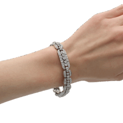"Sparkling White" Art Deco Diamond Bracelet