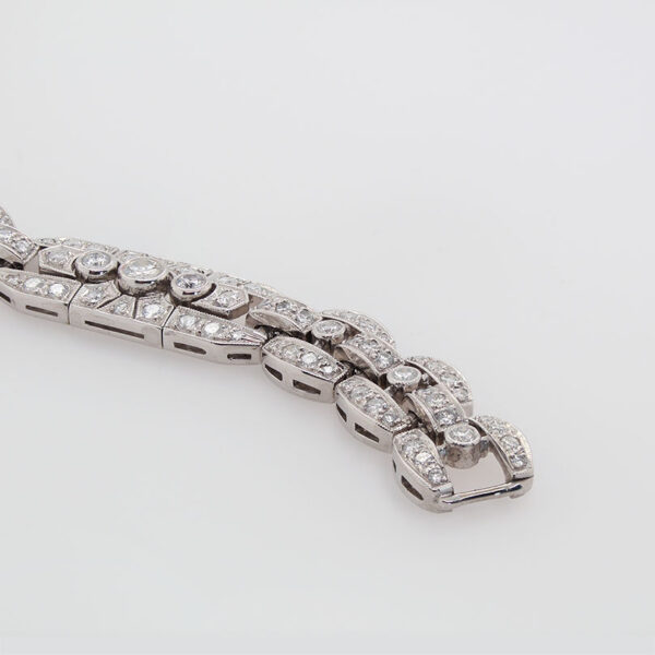 "Sparkling White" Art Deco Diamond Bracelet - Image 3