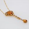 "Orange Glow" Antique Citrine Pendant - Image 2