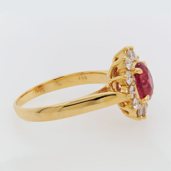 "Cherry Star" Estate Ruby Ring - Image 2