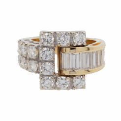 "Buckle Up" Estate Diamond Ring