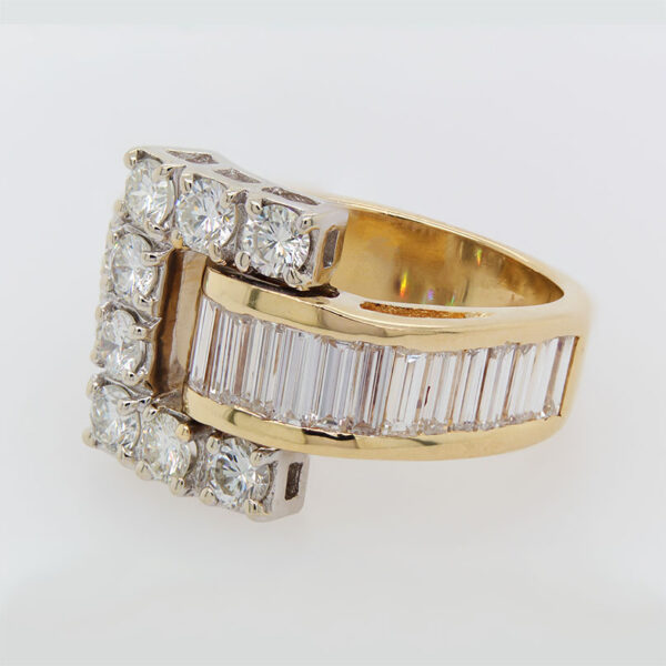 "Buckle Up" Estate Diamond Ring - Image 2
