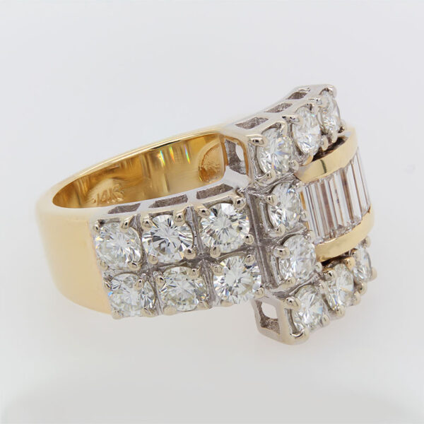 "Buckle Up" Estate Diamond Ring - Image 3