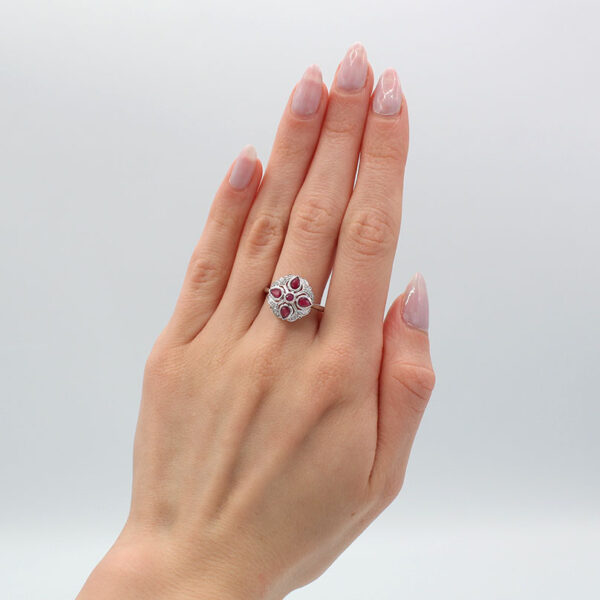 "Marigold" Estate Ruby Ring - Image 3