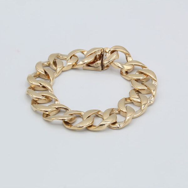 "Adornment" Vintage Gold Chain Bracelet - Image 2