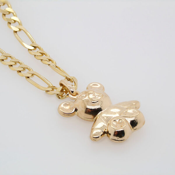 "Teddy" Vintage 14kt Gold Pendant - Image 2