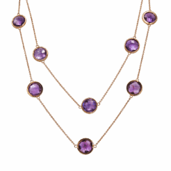 "Plum Rose" Estate Amethyst Necklace