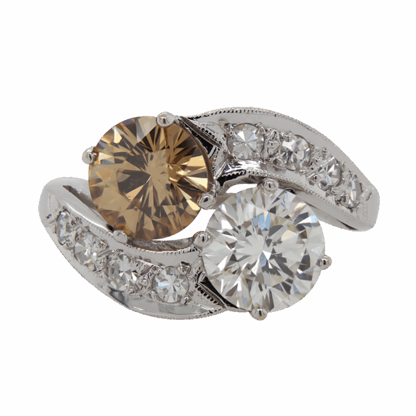 "Cinnamon Sugar" Vintage Diamond Ring