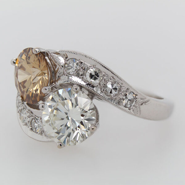"Cinnamon Sugar" Vintage Diamond Ring - Image 2