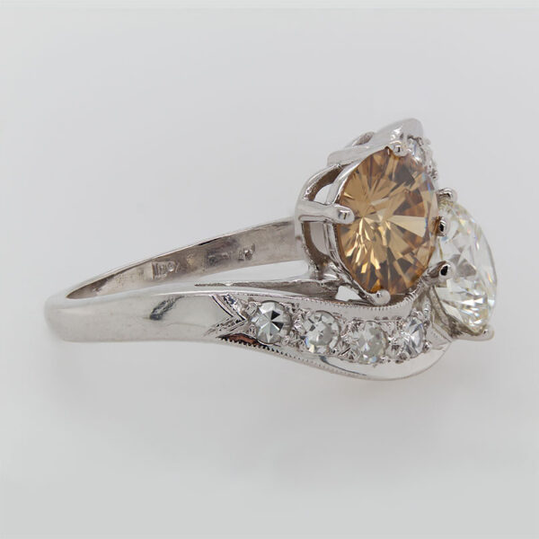 "Cinnamon Sugar" Vintage Diamond Ring - Image 3