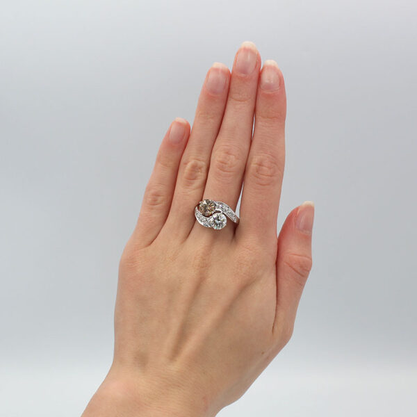 "Cinnamon Sugar" Vintage Diamond Ring - Image 4