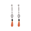 "Coral Drops" Vintage Earrings