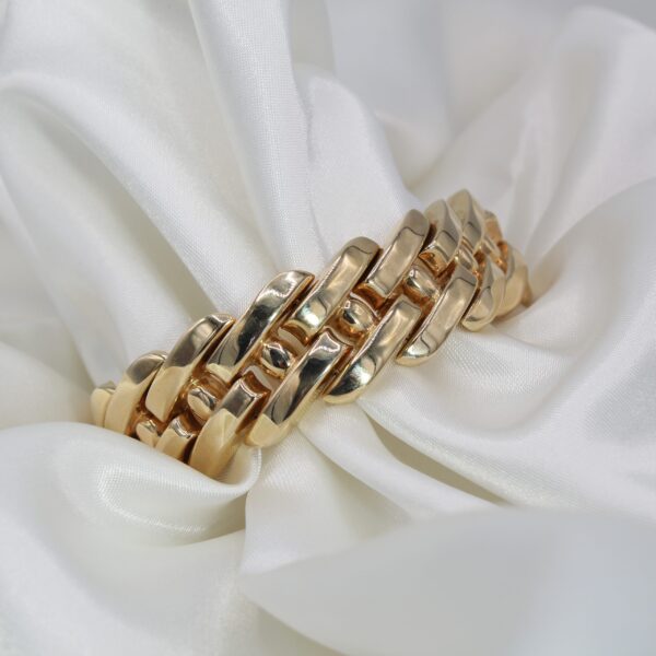 "Bold Luxury" Vintage Gold Bracelet - Image 2