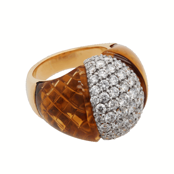 PERODRI Estate Citrine Ring