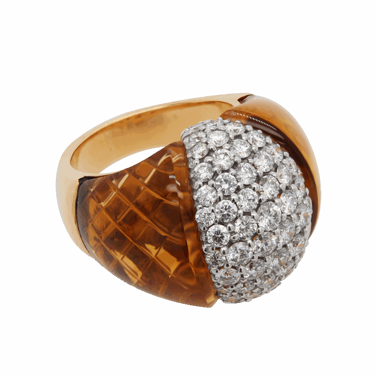 PERODRI Estate Citrine Ring