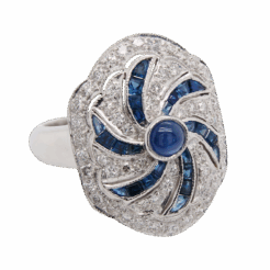 "Swirling Sapphire" Vintage Ring