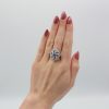 "Swirling Sapphire" Vintage Ring - Image 3