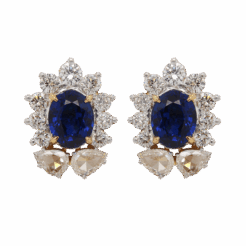 "Skylines" Vintage Sapphire Earrings