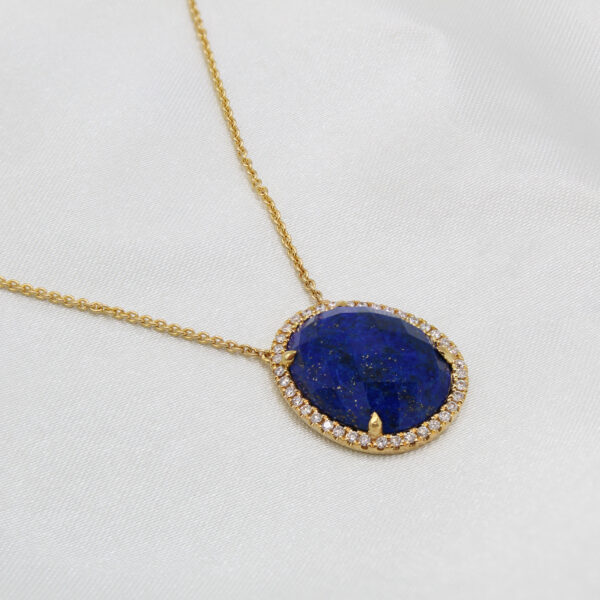 "Midnight" Estate Lapis Necklace - Image 2