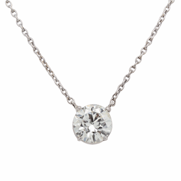 "Solitaire" Estate Diamond Pendant