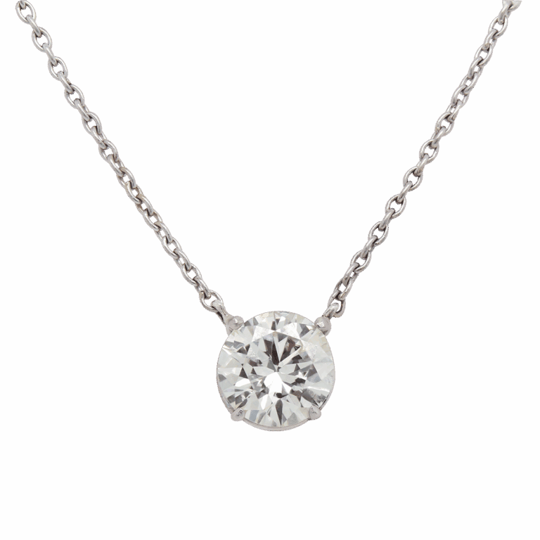 "Solitaire" Estate Diamond Pendant