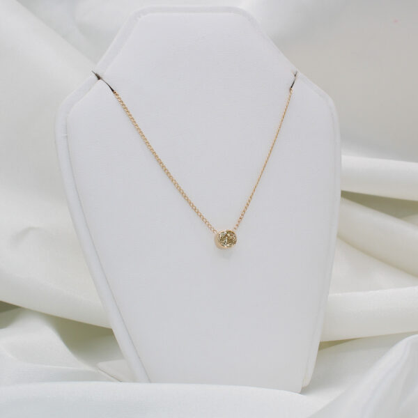 "Warm Glow" Estate Yellow Diamond Pendant - Image 3
