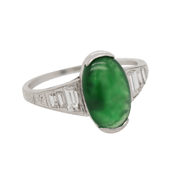"Wisdom" Vintage Jadeite Jade Ring
