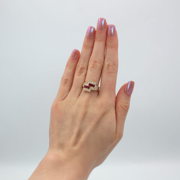 "Timelessness" Vintage Ruby Ring - Image 4