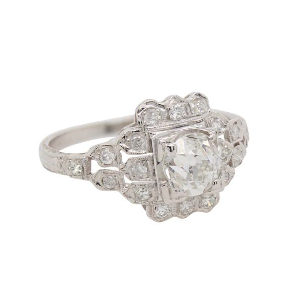 "Scalloped" Edwardian Diamond Ring