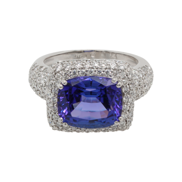 "Vibrant Violet" Estate Tanzanite Ring