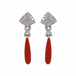 "Apricot Delight" Antique Coral Earrings