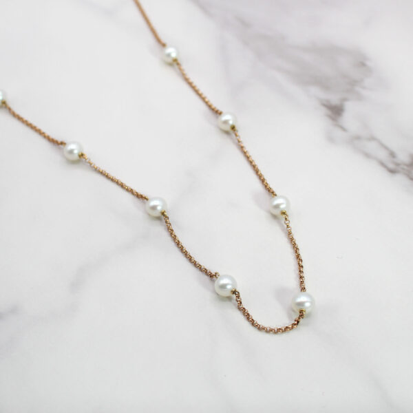 "Pearls by the Yard" Estate Pearl Necklace - Image 2