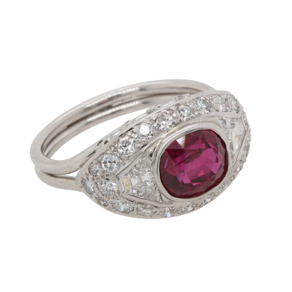 "Rosy" Antique Ruby Ring