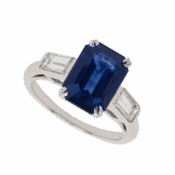 "Brilliant" Estate Ceylon Sapphire Ring