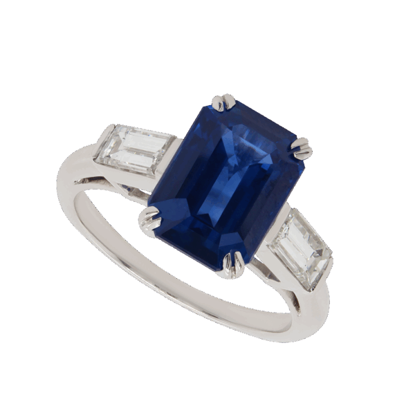 "Brilliant" Estate Ceylon Sapphire Ring