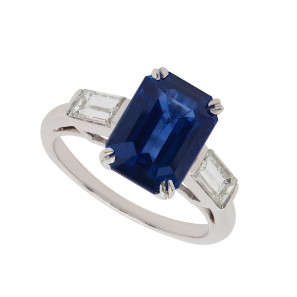 "Brilliant" Estate Ceylon Sapphire Ring