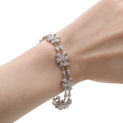 "Bows" Vintage Diamond Bracelet
