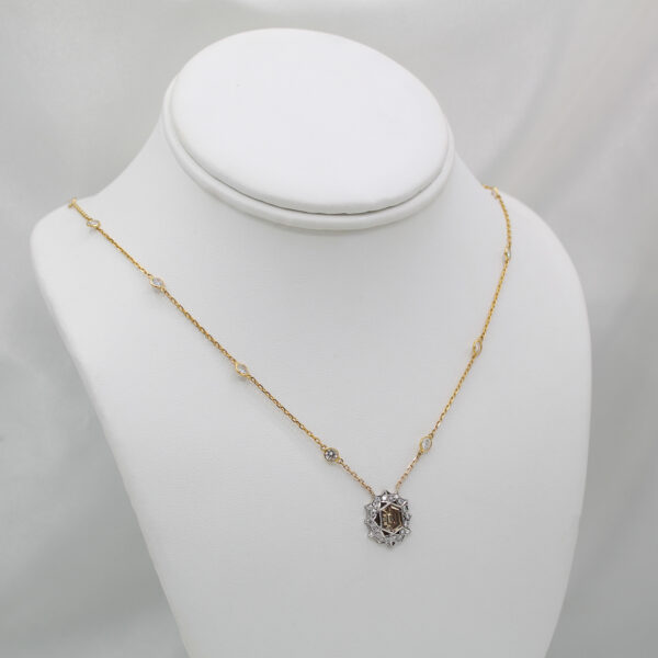 "Distinguished" Estate Diamond Pendant - Image 3